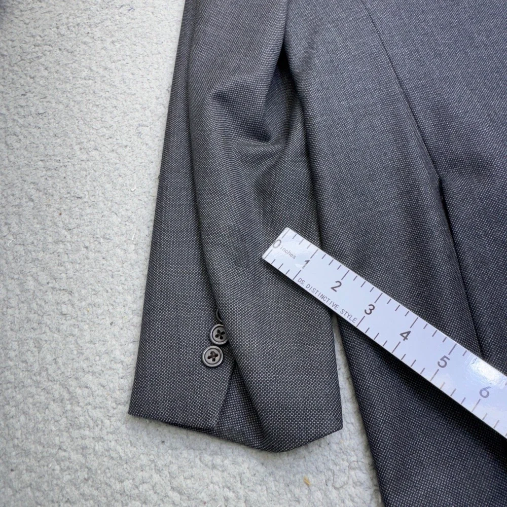 Polo Ralph Lauren Blazer Mens 44R Gray Extrafine Wool Sport Coat Jacket Italy 3B